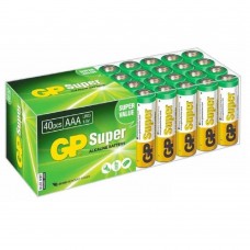 Батарейка GP Super Alkaline 24A-B40 LR03, AAA   (40 шт. в уп-ке) {10503}