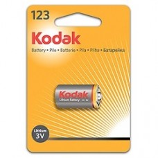 Батарейки Kodak CR123(A)  K123LA (6/12/9000) ULTRA (1 шт. в упаковке)