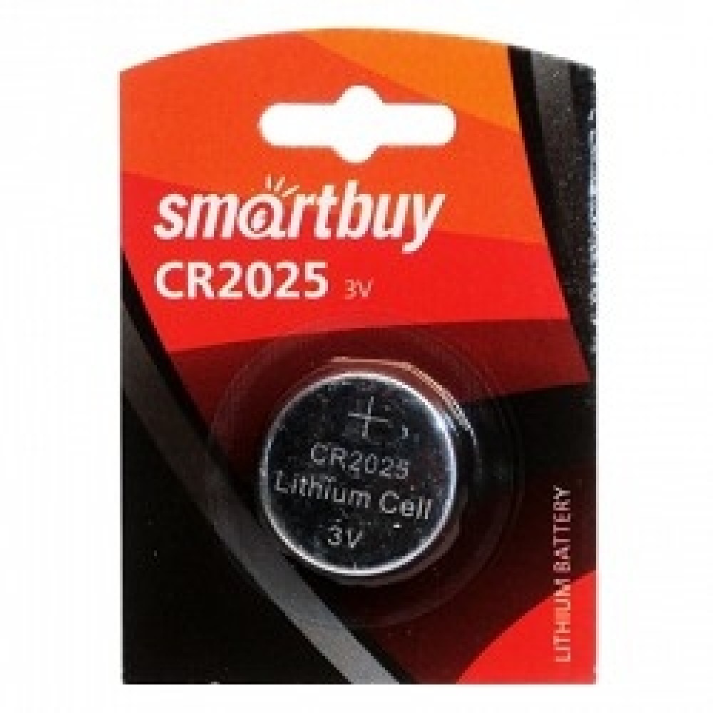 Батарейки Smartbuy CR2025/1B (12/720) (SBBL-2025-1B) (1 шт. в уп-ке)
