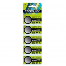 Батарейки Ergolux.CR2032 BL-5 (CR2032-BP5, батарейка литиевая,3V) (5 шт. в уп-ке)