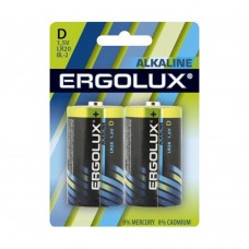 Батарейки Ergolux..LR20 Alkaline BL-2 (LR20 BL-2, батарейка,1.5В)  (2 шт. в уп-ке)