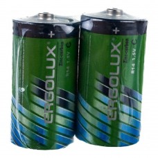 Батарейки Ergolux R14  SR2 (R14SR2, батарейка,1.5В)(2 шт. в уп-ке)