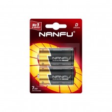 Батарейки Nanfu Батарейка щелочная D (2шт.)
