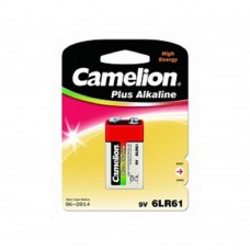 Батарейки  Camelion 6LF22 Plus Alkaline BL-1 (6LR61-BP1, батарейка,9В) (1 шт. в уп-ке) 