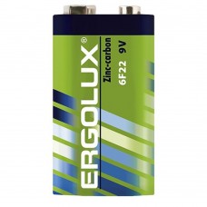 Батарейки  Ergolux 6F22 SR1 (6F22SR1, батарейка,9В)  (1 шт. в уп-ке) 