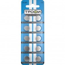 Батарейки Трофи G10 (389) LR1130, LR54 (200/1600/153600) (10 шт. в уп-ке) 