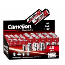 Батарейка Camelion Plus Alkaline COMBO40 (20LR6 + 20LR03-CB, батарейка,1.5В) (40 шт. в уп-ке) 
