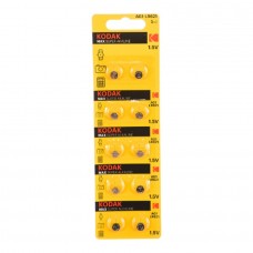 Батарейка Kodak AG1 (364) LR621 LR60 KAG1-10 Max Button Cell (100/1000/98000) (10 шт. в уп-ке)