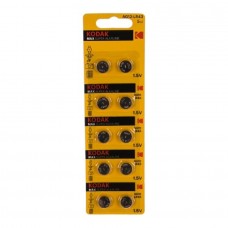 Батарейка Kodak AG12 (386) LR1142, LR43 KAG12-10 Max Button Cell (100/1000/70000) (10 шт. в уп-ке)