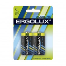 Батарейки Ergolux..LR14 Alkaline BL-2 (LR14 BL-2, батарейка,1.5В)  (2 шт. в уп-ке)