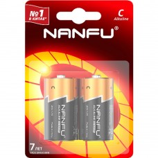 Батарейки Nanfu Батарейка щелочная С  (LR14 2B) (2 шт. в уп-ке)