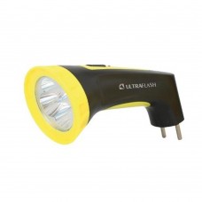 Ultraflash Фонари Ultraflash LED3804M  (фонарь аккум 220В, черный/желтый, 4 LED, SLA, пластик, коробка)