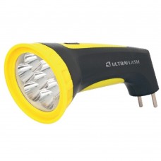Ultraflash Фонари Ultraflash LED3807M  (фонарь аккум 220В, черный/желтый, 7 LED, 2 режима, SLA, пластик, коробка)