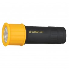 Ultraflash Фонари Ultraflash LED15001-B (фонарь 3XR03 светофор,  желтый с черным, 9 LED, пластик, блистер)