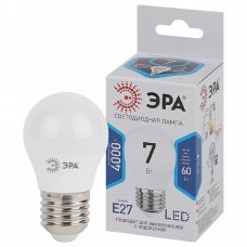 ЭРА Светодиодные лампы ЭРА Б0020554 Лампочка светодиодная STD LED P45-7W-840-E27 E27 / Е27 7Вт шар нейтральный белый свет 