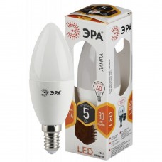 ЭРА Светодиодные лампы ЭРА Б0018871 Лампочка светодиодная STD LED B35-5W-827-E14 E14 / Е14 5Вт свеча теплый белый свет