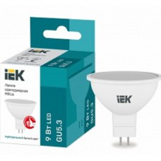 светодиодные лампы  Iek LLE-MR16-9-230-40-GU5 	Лампа LED MR16 софит 9Вт 230В 4000К GU5.3