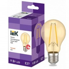светодиодные лампы  Iek LLF-A60-9-230-30-E27-CLG Лампа LED A60 шар золото 9Вт 230В 2700К E27 серия 360°
