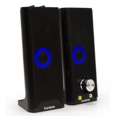 Колонки EXEGATE ExeGate Accord 280 (питание USB, Bluetooth, 2х3Вт (6Вт RMS), 60-20000Гц, цвет черный, RGB подсветка, с возможностью трансформации в саундбар, Color Box)