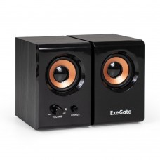 Колонки EXEGATE ExeGate Maestro SPS-605 (Активная, питание 220В, 2х3Вт, 30-18000Гц, цвет черный, дерево, разъем для наушников, Color Box)